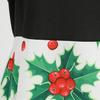 Costume Party Dress Long Sleeve Large Hem Slim Waist Tied Patchwork Dress for Christmas