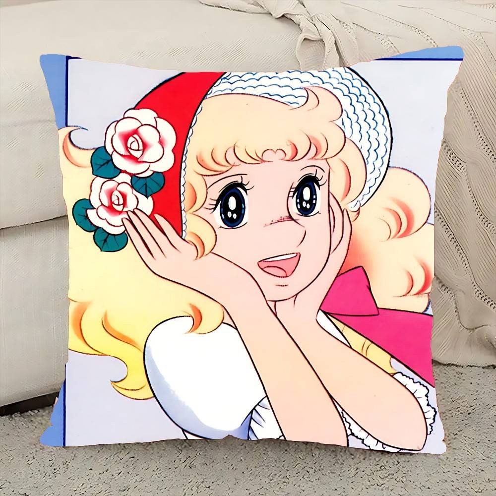 Manga Candy Pillow Case Cushion Cover Polyester Pillowcase Decorative Sofa Cushion Pillowcase Home Decor