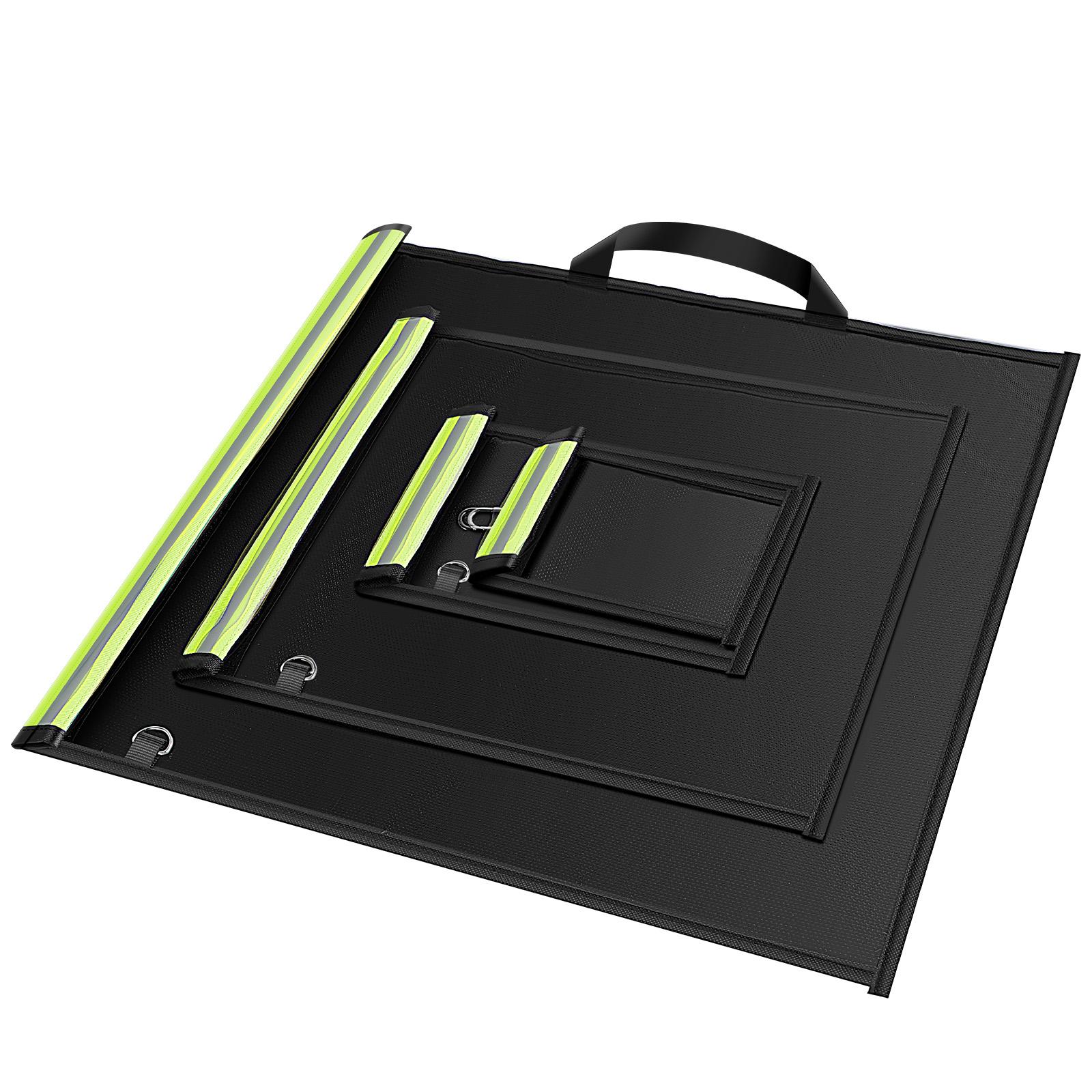 

4 шт./комплект Сумки Фарадея RFID-сумка Фарадея со светоотражающей полосой и ручкой Блокиратор сигнала Сумка Фарадея Сумки Фарадея от отслеживания чёрный