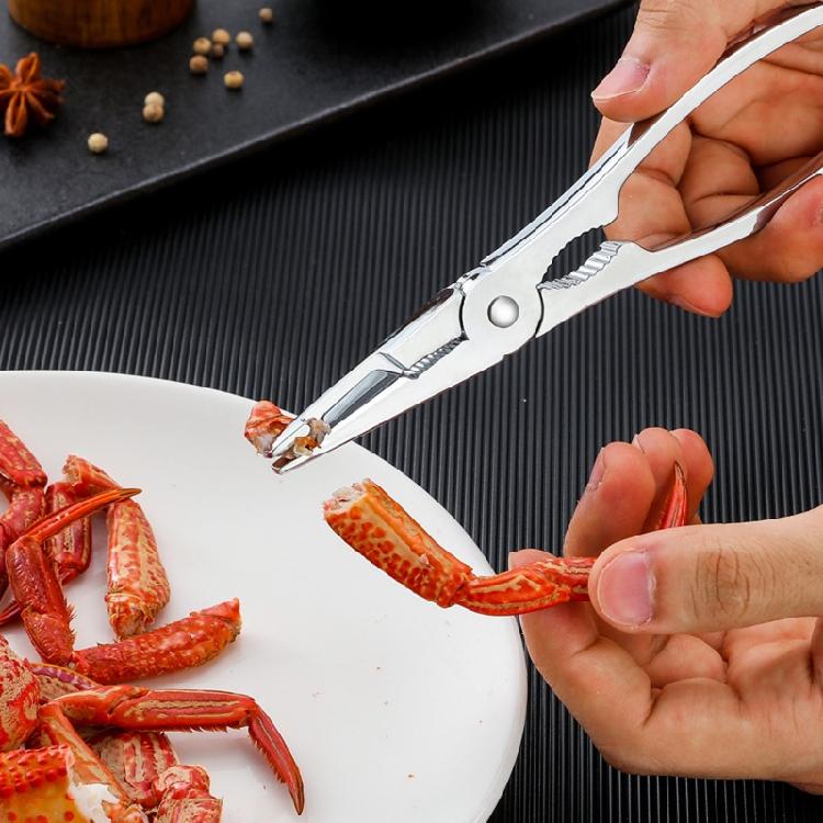 Meeresfrüchte-Werkzeugset Krabben-Garnelen-Zangen Löffel-Set Hummer-Krabben-Knacker Zubehör