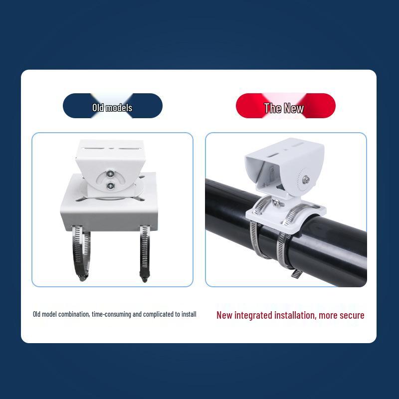 Adjustable Dual-Use Ceiling/Column Mount for Outdoor Camera with Integrated Aluminum Alloy Gun Head