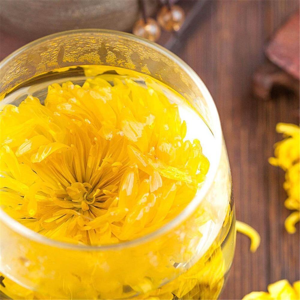 Organic Yellow Chrysanthemum Tea Big Blooming Flower Dry Herbal Health Drink