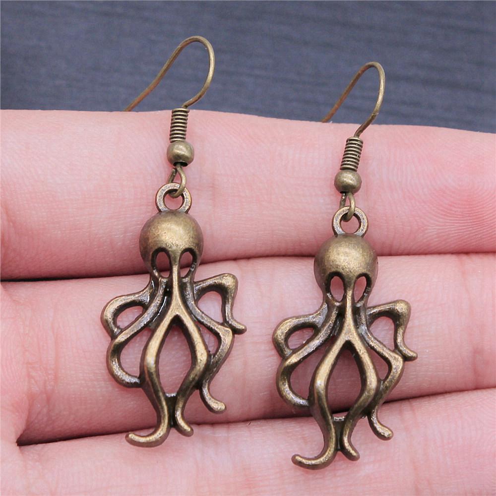 Bold Hot-Selling Marine Life Mermaid Drop Earrings Elegant Valentine's Gift for Formal Occasions