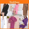 Luxurious Coral Fleece Warm Bathrobe For Men And Women Flannel Winter Kimono