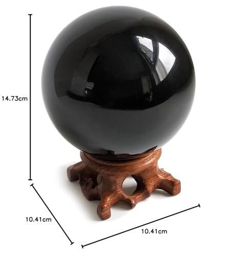 Roher Obsidianstein, Runde Kristallkugel, Naturstein, Reinigung, Kraftstein, Schutz vor Bösem, Schmuckstück, Heilung, Glück, Beliebtes Produkt