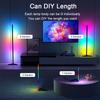 Smart RGBIC LED Corner Floor Lamp Music Sync 16 Million DIY Colors App&Remote Control Changing Ambient Lighting for Home Gaming