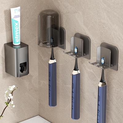No-Drill Wall-Mounted Toothbrush and Mouthwash Holder Set