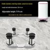 Universal Washing Machine & Refrigerator Stand with Stainless Steel Wheels