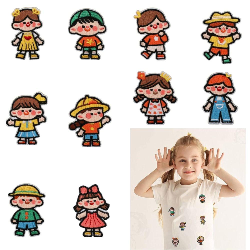 Cartoon Embroidered Patches DIY Style Embroidery Badge Patches Clothes Decor Emblem Badge Boy Girl
