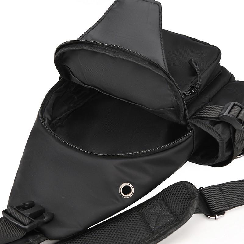Geantă pentru piept transfrontalier pentru bărbați: Geantă de umăr multifuncțională pentru naveta și timpul liber.