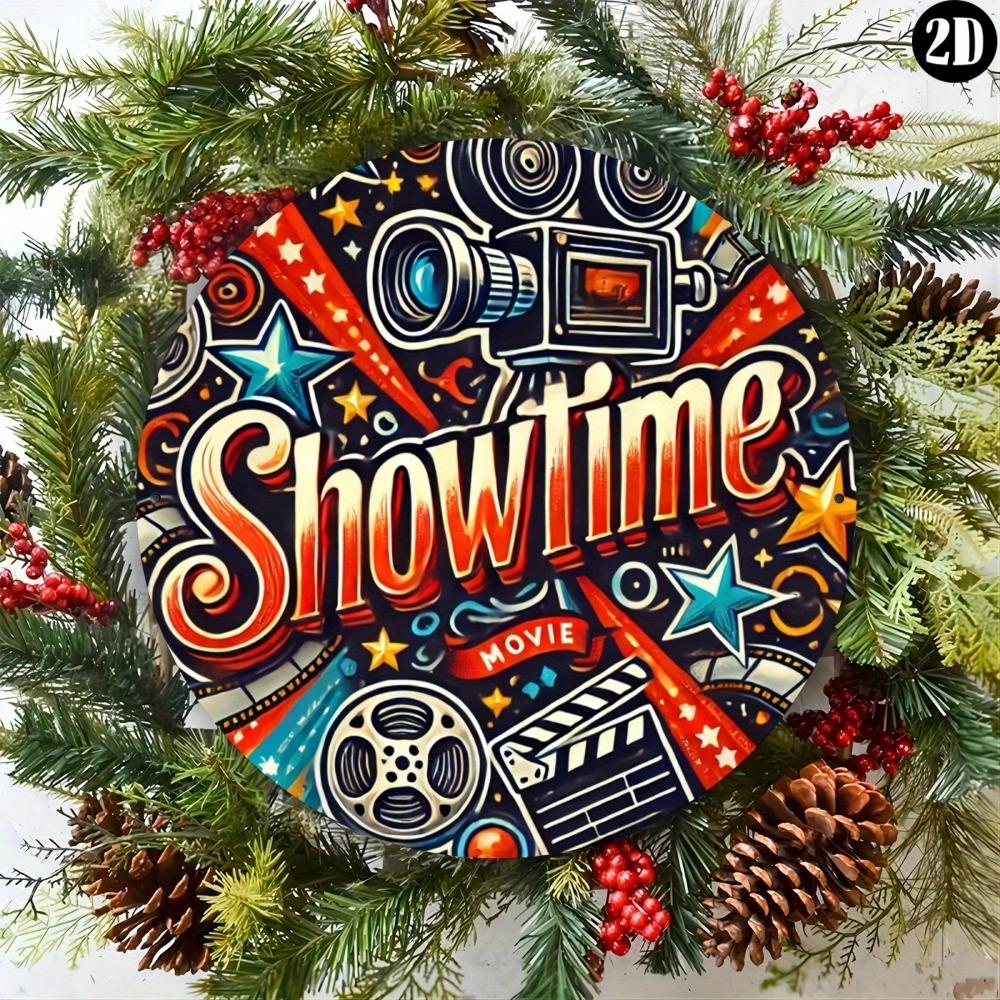 ShowTime Metal Wall Art Reusable Round Sign Home Kitchen Decor 8 Inch Diameter