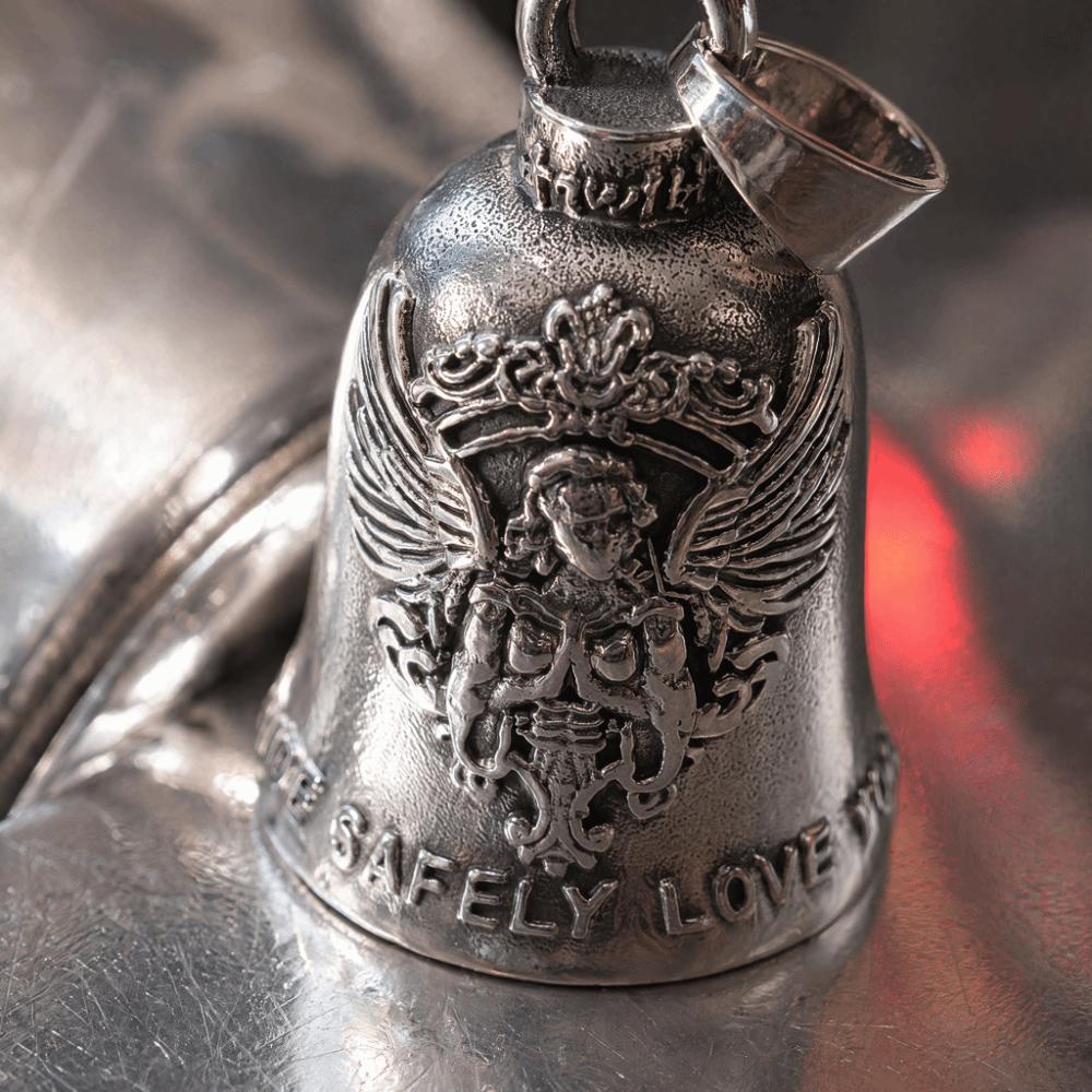 Vinking Style Motorcycle Guardian Bell Ride Safely Love You Biker Good Luck Charm  Men