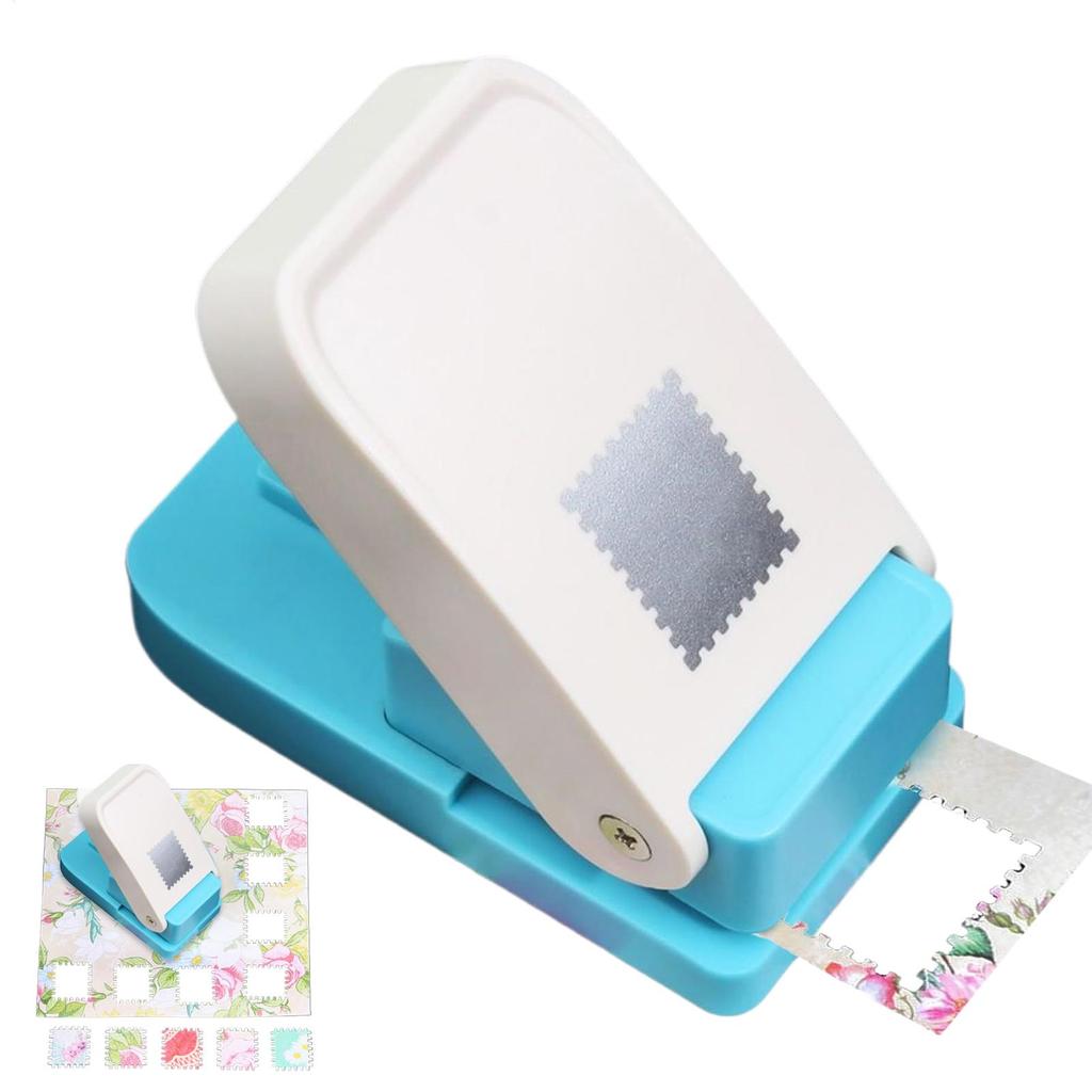 Stamp Hole Puncher Scalloped Rectangle Shape Embossing Machine  Craft Punch for Paper Scrapbooking Card Making Decoration Tool