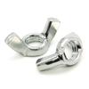 4.8 Grade Galvanized Wing Nut: Butterfly Type Hand-Tightened Screw Cap (M3-M10)
