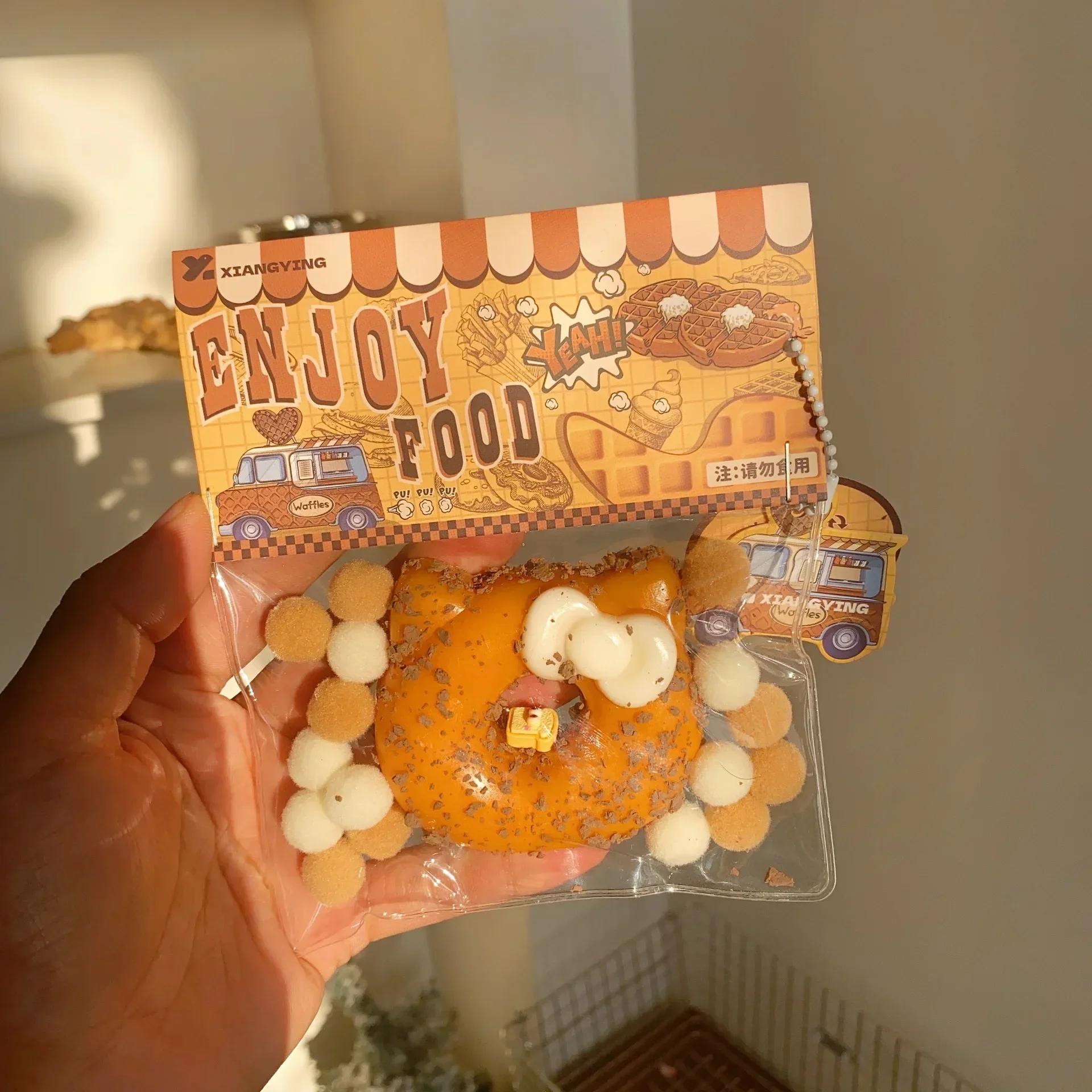 

Сквэши Еда Креативные Детские Игрушки-Непоседы Симуляция Изысканные Вафли Хлеб Тосты Пончики Медленно Поднимающиеся Сжимаемые Игрушки для Снятия Стресса