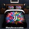 Set Biancheria da Letto Juventus FC Design 1 Copripiumino + 2 Federe Morbido Traspirante Biancheria da Letto per la Casa