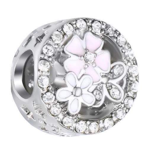 S925 Silver Cute Bear Giraffe Flower Heart Butterfly Bead Bracelet DIY Jewelry Making Kit
