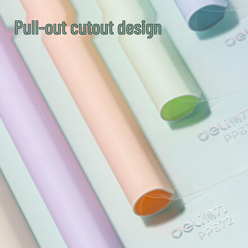 Deli A4 PP Rotating Drawbar File Folder