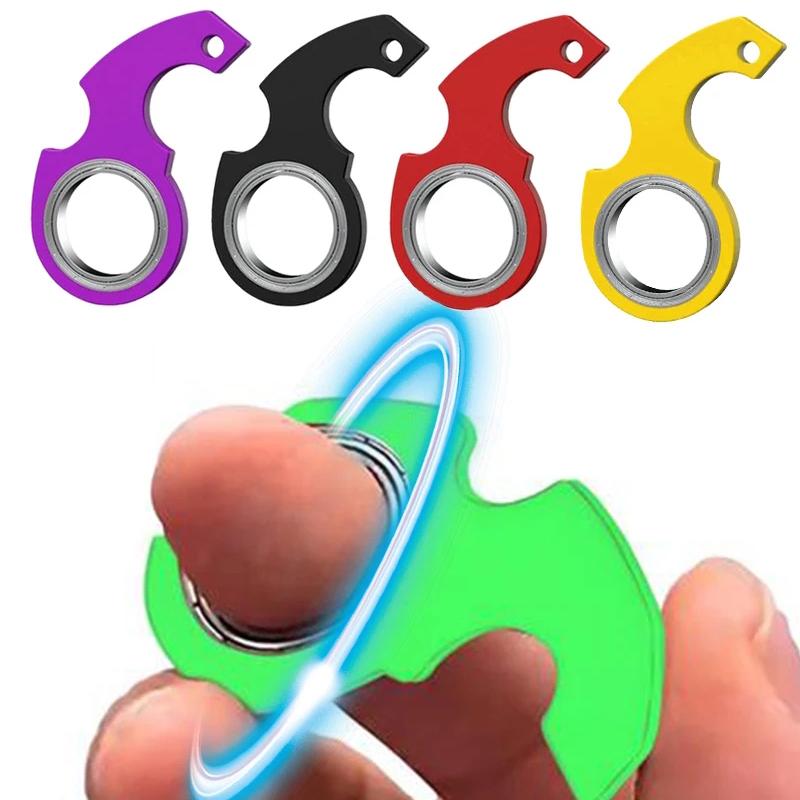3Pcs Creative Keychain Spinner Toys Adhd Anxiety Relief Items Fidget For Adults And Kids Cool Edc Gadgets Novelty Gifts