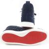 Pristine Christian Louboutin High Cut Sneakers LOUIS FLAT Navy Suede Leather  Used