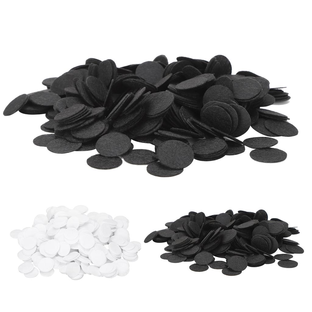 500Pcs Nonwoven Round Piece DIY Felt Crafts Cloth Flake Accessories Chip Hair Decoration 25mm