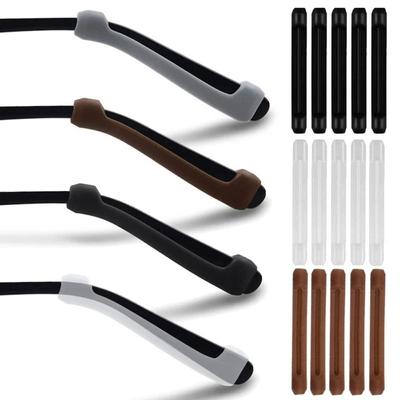 5 Pares de Mangas de Silicone Antiderrapantes para Óculos Conforto Pegador para Armações de Óculos Gancho de Orelha Antiderrapante de Alta Qualidade