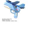 Handheld Foam Airplane Launcher with Dinosaur Design Outdoor Flying Toy for Kids 8-15m Range Lightweight Fun Gift for Boys Girls