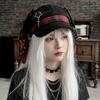 Irregular Plaid Beret Hat Thin Brim Painter Artist Cap Fashion Octagonal Hat  Travel