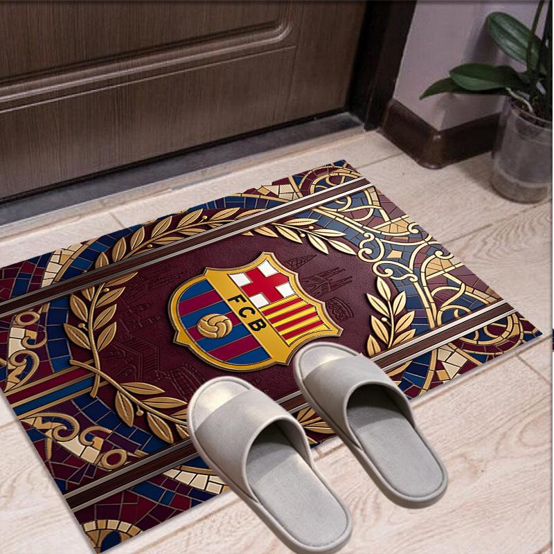 FOOTBALL Club Barcelona Pattern Rug, Indoor/Outdoor Mat, for Picnic, Gameroom, Bedroom, Office, Living Room, Home Decor Carpet, Birthday Gift