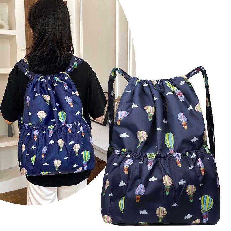 Nylon-Bündel-Taschen-Rucksack, Outdoor-Sporttasche, große Kapazität, leichter Reiserucksack