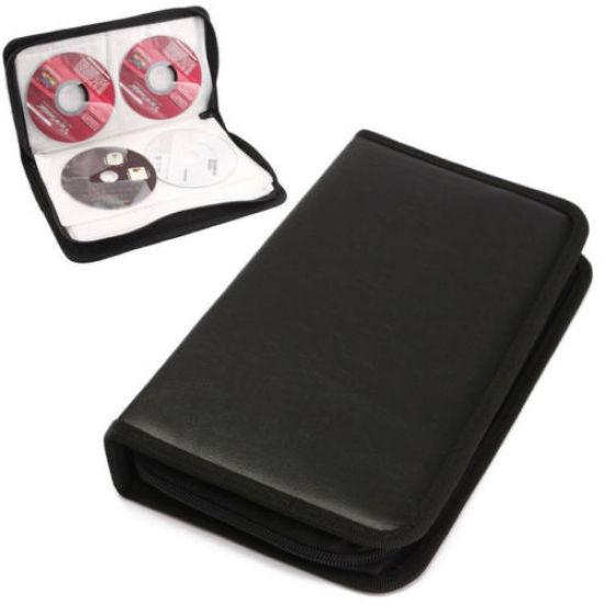 80 Miejscowy Uchwyt na Płyty DVD CD Album Etui do Przechowywania Pusta Składana Torba Transportowa Organizer