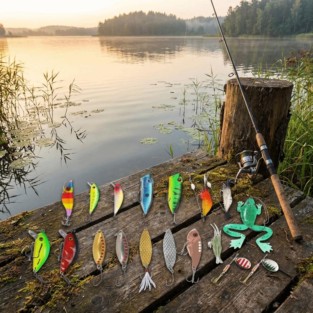 Fish Bait Fishing Lure Kit Christmas Countdown Fishing Tackle Artificial Bait Christmas Gift
