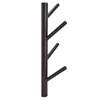 Punch Free Wall Mounted Coat Rack Towel Hanger Tree Branch Shaped Hat Rack for Living Room(Brown 4