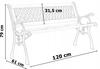 Cast Iron Garden Bench Karo