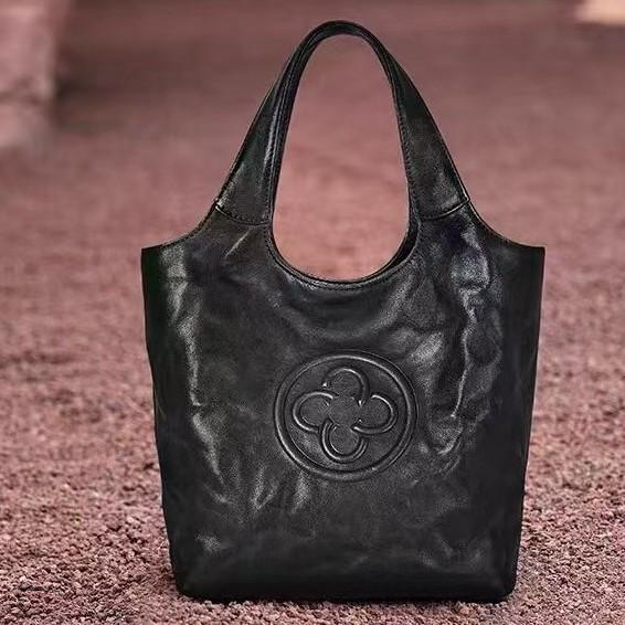 

[Italian first-layer cowhide] Cassler bucket bag pink new high-end pleated messenger bag women срібний