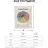 Emotions Feelings Wheel Chart Tapestry 29"x37" Poster Mental Health Tapestry Counselor Therapy Office Decor Wall Hanging Tapestries Wall Art Home