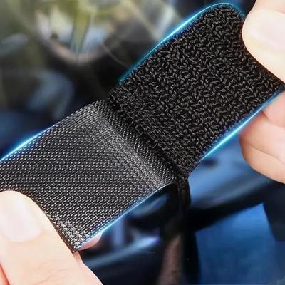 100PCS Dupla Face Uso Doméstico Fixador de Toques Almofada Preta Patch Fixo Tapete Dupla Face Tira de Fixação Autoadesiva DIY Vestuário