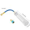A/C Oil and Dye Injector Hand Turn Screw-in Air Conditioning Coolant Filling Tube Injection Tool