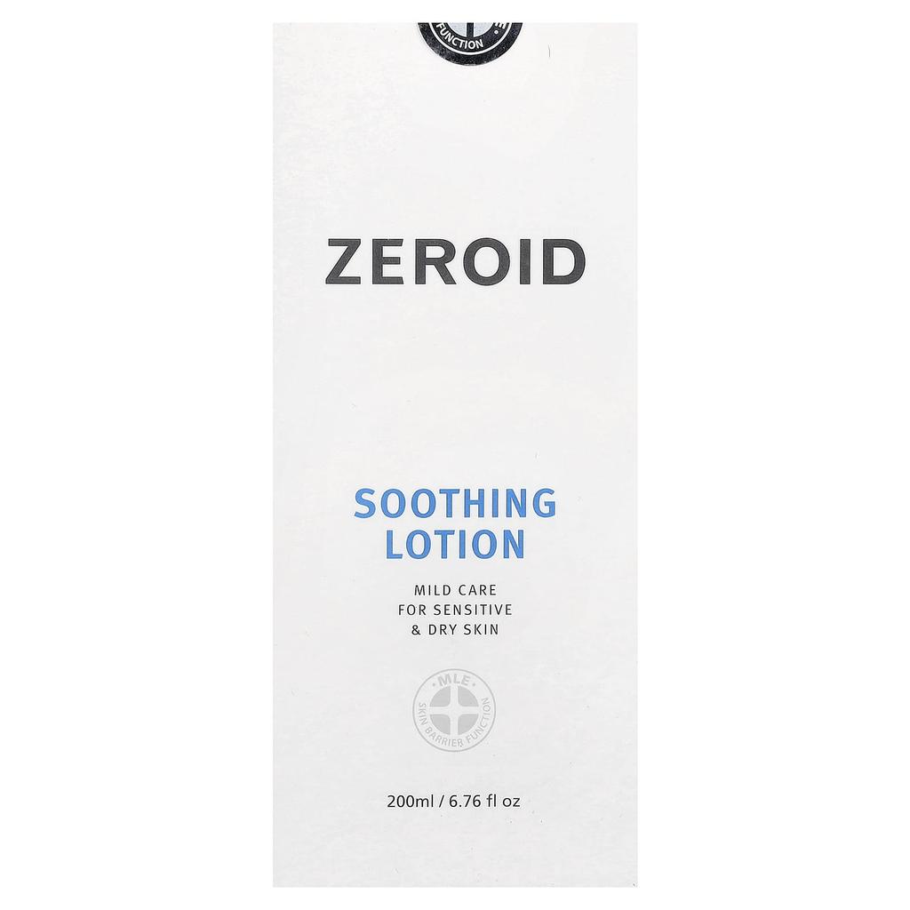 Zeroid, Soothing Lotion, For Sensitive and Dry Skin, , 200ml (6.76 fl oz)