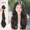 Women's Seamless Hair Extensions: 3-Piece Set for Thick, Long Curly or Straight Hairstyles