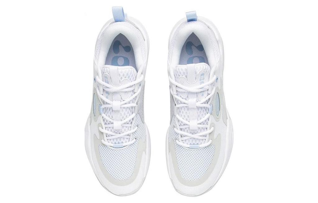 Li Ning Wade ALLDAY Wade ALLDAY Comfortable Abrasion Resistant Breathable Low top Basketball Shoes Men's White Gray ABPT007-4