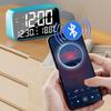 Large Digital Alarm Clock Rechargeable Bluetooth Speaker Smart LED Display Clock  Bedroom