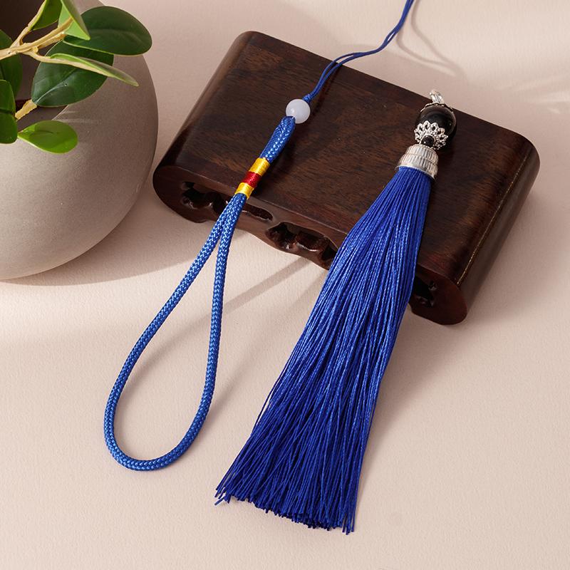 Handmade Chinese Knot Tassel Gourd Charm - DIY Car Hanging Ornament & Musical Instrument Accent