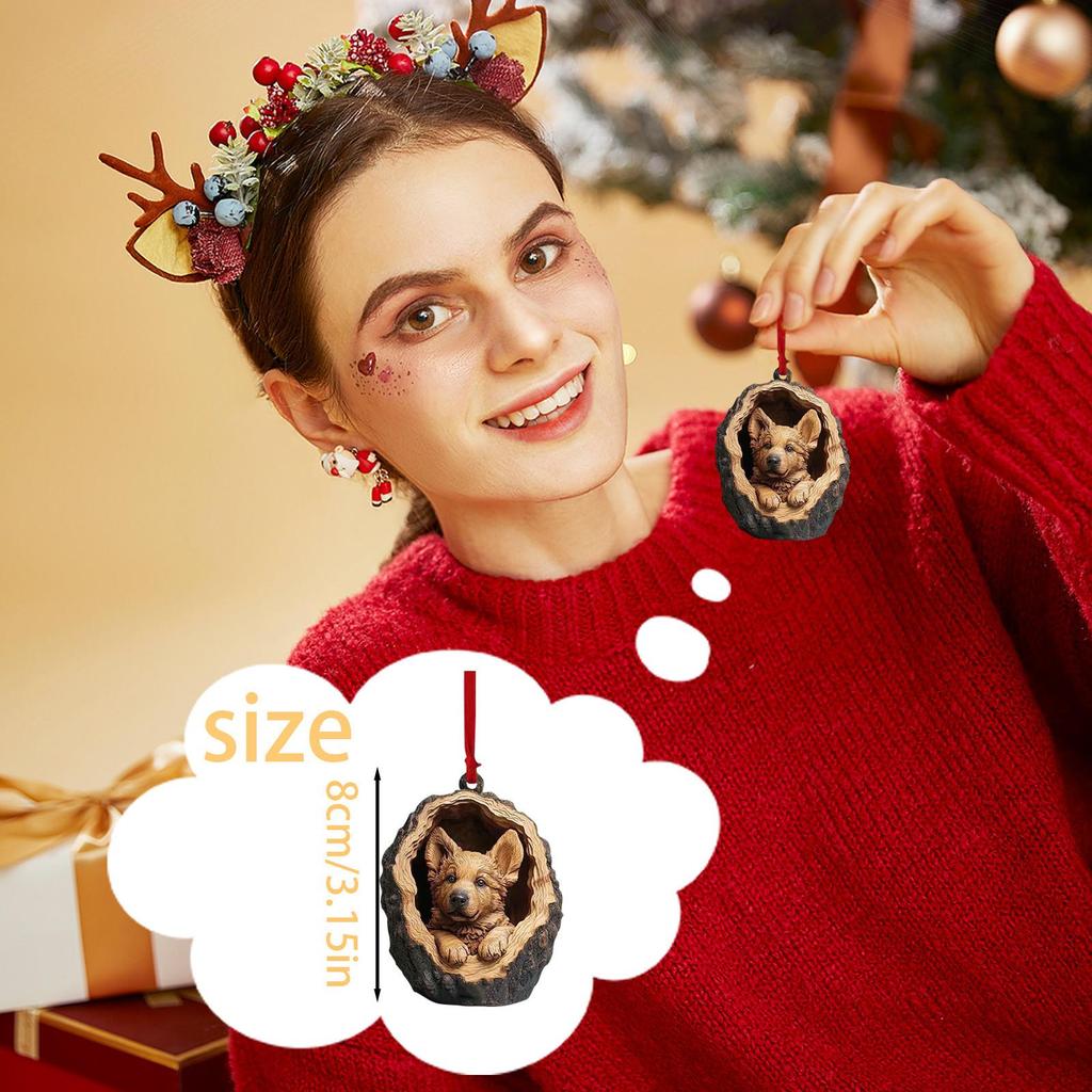 2D Acryl Tier Weihnachtsdekoration Weihnachtsbaum Anhänger