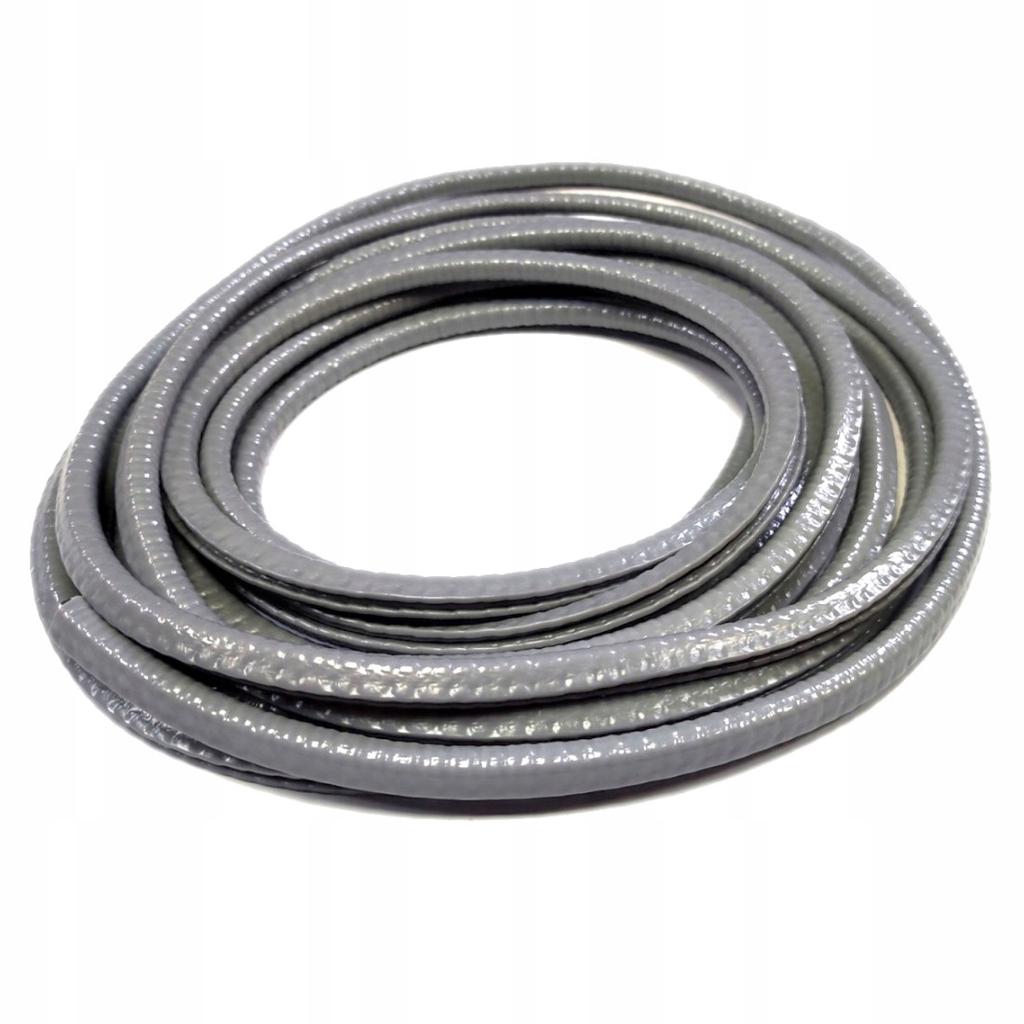 Mocna Zbrojona Uszczelka Krawędziowa Na Rant Listwa 10Mm X 8Mm X 5M Szara