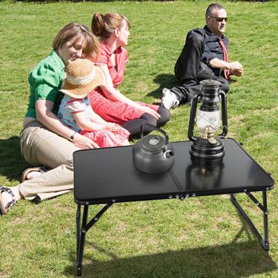 Folding Camping Table Portable Rubber Handle Heavy Duty Aluminum Alloy Anti-slip Multifunction Outdoor