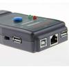 LAN/USB Multi-Network Modular Cable Tester for Cat5/5e, Cat6, USB A/A, A/B, RJ45, RJ11, TIA-568A/568B, Token Ring and Telephone Cables