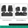 Eco-Friendly TPE Car Floor Mats for 2019-2025 Tesla Model Y, Left/Right Drive.