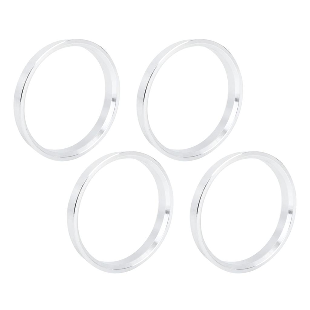 uxcell Hub Vibration Deformation Aluminum Alloy Rings, 73.1mm-66.6mm, 4pcs, Multi-Vehicle Compatible, High-Speed Prevention, Resistant, Durable,