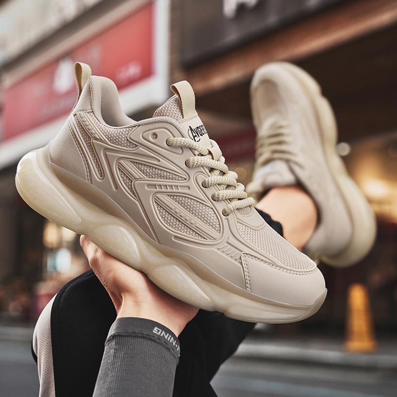 New Men's Casual Sports Shoes Comfortable Rebound Versatile Four Seasons Outdoor Fashion Anti Slip Wear Resistant Running Shoes